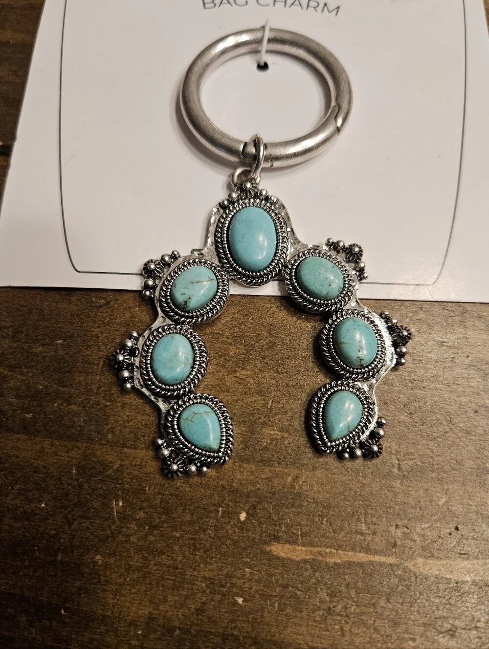Chicos turquoise silvertone